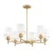 Designers Fountain Summer Jazz 6-Light Brushed Gold Transitional Shaded Chandelier for Dining Rooms D310M-6CH-BG - alternate 8